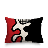 Vido Abstract Reversible Indoor/Outdoor Rectangle Pillow