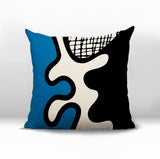 Vido Abstract Reversible Indoor/Outdoor Square Pillow