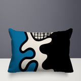 Vido Abstract Reversible Indoor/Outdoor Rectangle Pillow