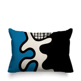 Vido Abstract Reversible Indoor/Outdoor Rectangle Pillow