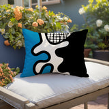 Vido Abstract Reversible Indoor/Outdoor Rectangle Pillow