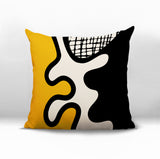 Vido Abstract Reversible Indoor/Outdoor Square Pillow