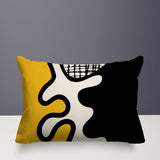 Vido Abstract Reversible Indoor/Outdoor Rectangle Pillow