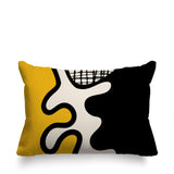 Vido Abstract Reversible Indoor/Outdoor Rectangle Pillow