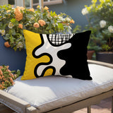 Vido Abstract Reversible Indoor/Outdoor Square Pillow