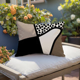 Vie Abstract Reversible Indoor/Outdoor Rectangular Pillow
