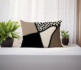 Vie Abstract Reversible Indoor/Outdoor Rectangular Pillow