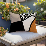 Vie Abstract Reversible Indoor/Outdoor Rectangular Pillow