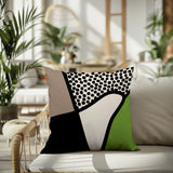 Vie Abstract Reversible Indoor/Outdoor Square Pillow