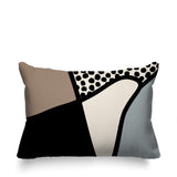 Vie Abstract Reversible Indoor/Outdoor Rectangular Pillow