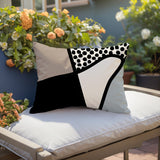 Vie Abstract Reversible Indoor/Outdoor Rectangular Pillow