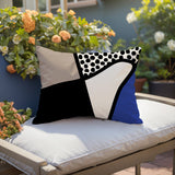 Vie Abstract Reversible Indoor/Outdoor Rectangular Pillow