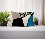 Vie Abstract Reversible Indoor/Outdoor Rectangular Pillow