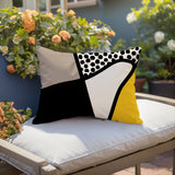 Vie Abstract Reversible Indoor/Outdoor Rectangular Pillow