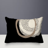 Vikka Minimalist Reversible Indoor/Outdoor Rectangular Pillow