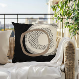 Vikka Abstract Reversible Indoor/Outdoor Square Pillow