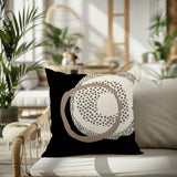 Vikka Abstract Reversible Indoor/Outdoor Square Pillow
