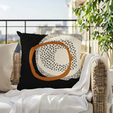 Vikka Abstract Reversible Indoor/Outdoor Square Pillow