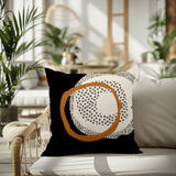 Vikka Abstract Reversible Indoor/Outdoor Square Pillow