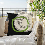 Vikka Abstract Reversible Indoor/Outdoor Square Pillow