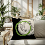 Vikka Abstract Reversible Indoor/Outdoor Square Pillow