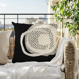 Vikka Abstract Reversible Indoor/Outdoor Square Pillow