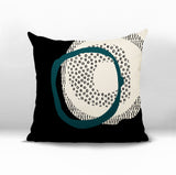 Vikka Abstract Reversible Indoor/Outdoor Square Pillow