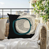Vikka Abstract Reversible Indoor/Outdoor Square Pillow