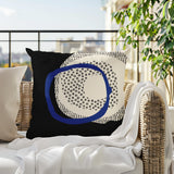 Vikka Abstract Reversible Indoor/Outdoor Square Pillow