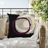 Vikka Abstract Reversible Indoor/Outdoor Square Pillow