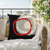 Vikka Abstract Reversible Indoor/Outdoor Square Pillow