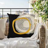 Vikka Abstract Reversible Indoor/Outdoor Square Pillow