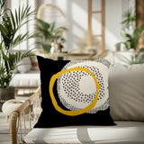Vikka Abstract Reversible Indoor/Outdoor Square Pillow