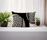 Vinny Abstract Reversible Indoor/Outdoor Rectangular Pillow