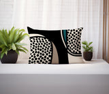 Vinny Abstract Reversible Indoor/Outdoor Rectangular Pillow