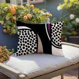 Vinny Abstract Reversible Indoor/Outdoor Rectangular Pillow