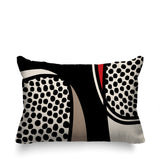 Vinny Abstract Reversible Indoor/Outdoor Rectangular Pillow
