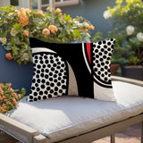 Vinny Abstract Reversible Indoor/Outdoor Rectangular Pillow