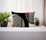 Vinny Abstract Reversible Indoor/Outdoor Rectangular Pillow