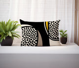 Vinny Abstract Reversible Indoor/Outdoor Rectangular Pillow