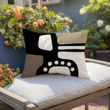 Vino Minimalist Lumbar Indoor/Outdoor Throw Pillow