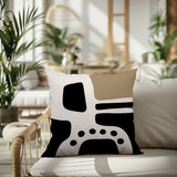 Vino Abstract Reversible Indoor/Outdoor Square Pillow