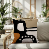 Vino Abstract Reversible Indoor/Outdoor Square Pillow