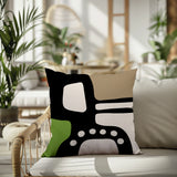 Vino Abstract Reversible Indoor/Outdoor Square Pillow