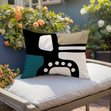 Vino Minimalist Lumbar Indoor/Outdoor Throw Pillow