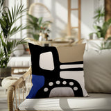 Vino Abstract Reversible Indoor/Outdoor Square Pillow