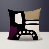 Vino Abstract Reversible Indoor/Outdoor Square Pillow