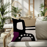 Vino Abstract Reversible Indoor/Outdoor Square Pillow