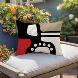 Vino Minimalist Lumbar Indoor/Outdoor Throw Pillow