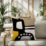 Vino Abstract Reversible Indoor/Outdoor Square Pillow